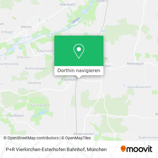 P+R Vierkirchen-Esterhofen Bahnhof Karte