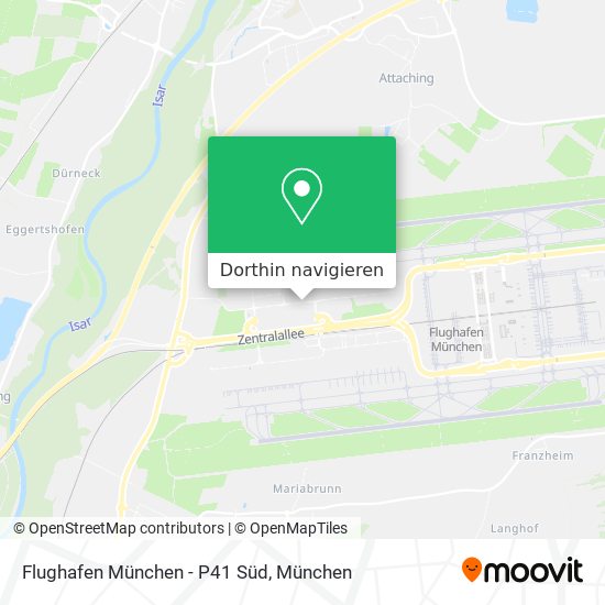 Flughafen München - P41 Süd Karte