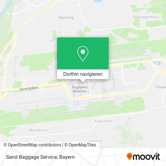 Sand Baggage Service Karte