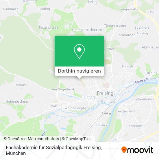 Fachakademie für Sozialpädagogik Freising Karte