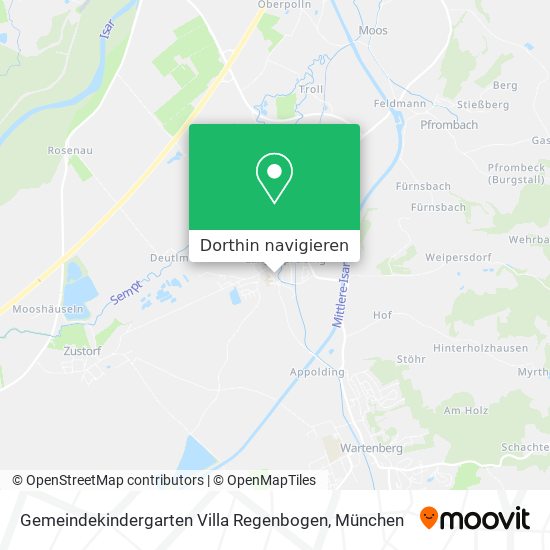 Gemeindekindergarten Villa Regenbogen Karte