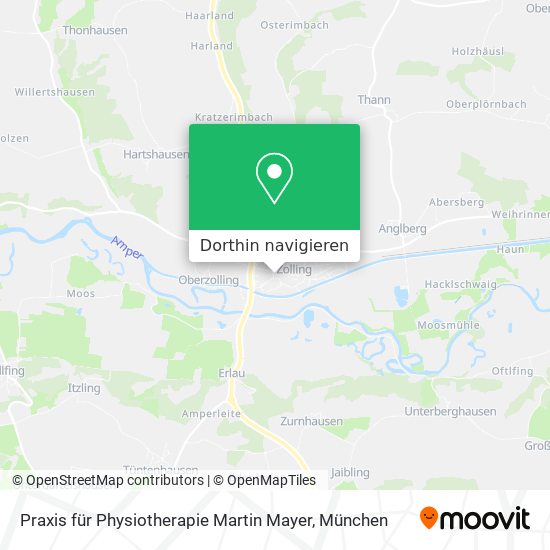 Praxis für Physiotherapie Martin Mayer Karte