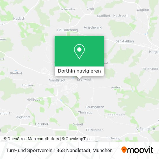 Turn- und Sportverein 1868 Nandlstadt Karte