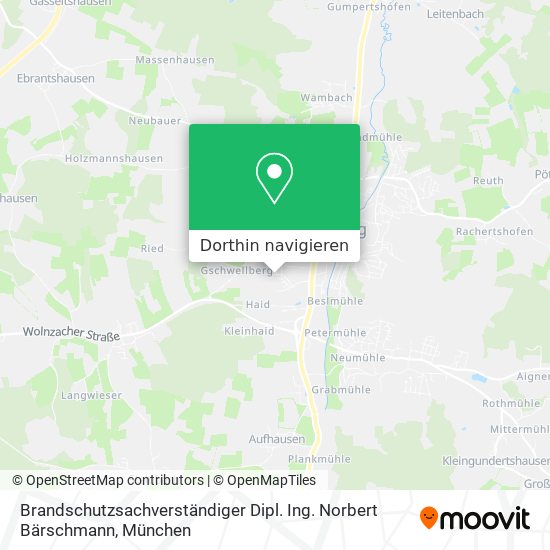 Brandschutzsachverständiger Dipl. Ing. Norbert Bärschmann Karte
