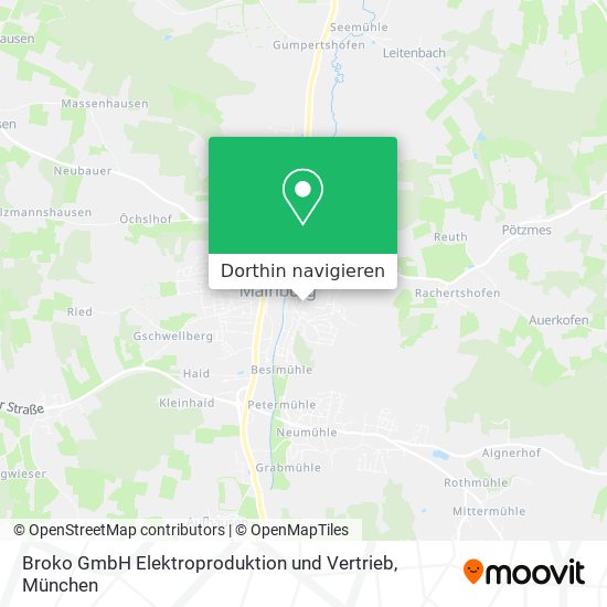 Broko GmbH Elektroproduktion und Vertrieb Karte