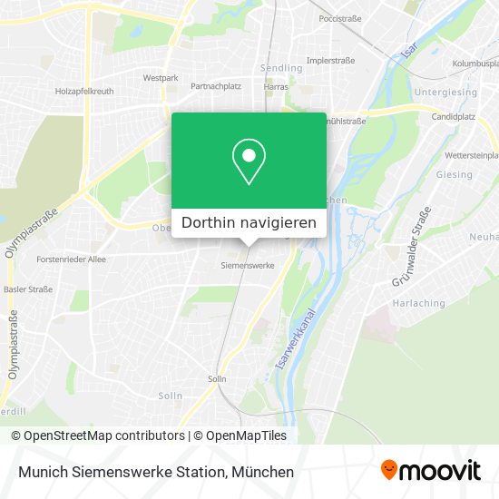 Munich Siemenswerke Station Karte