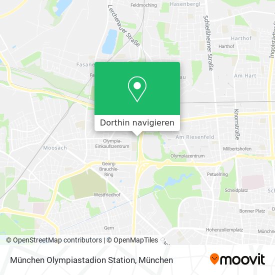 München Olympiastadion Station Karte