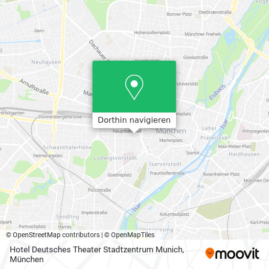 Hotel Deutsches Theater Stadtzentrum Munich Karte