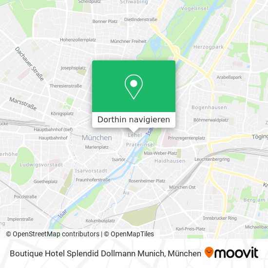 Boutique Hotel Splendid Dollmann Munich Karte