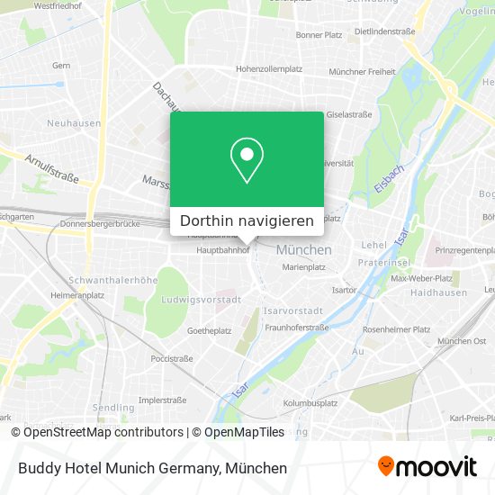 Buddy Hotel Munich Germany Karte