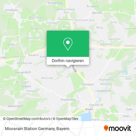 Moosrain Station Germany Karte