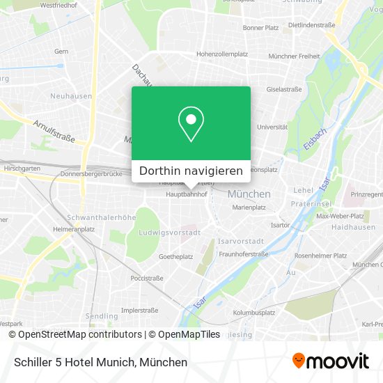 Schiller 5 Hotel Munich Karte