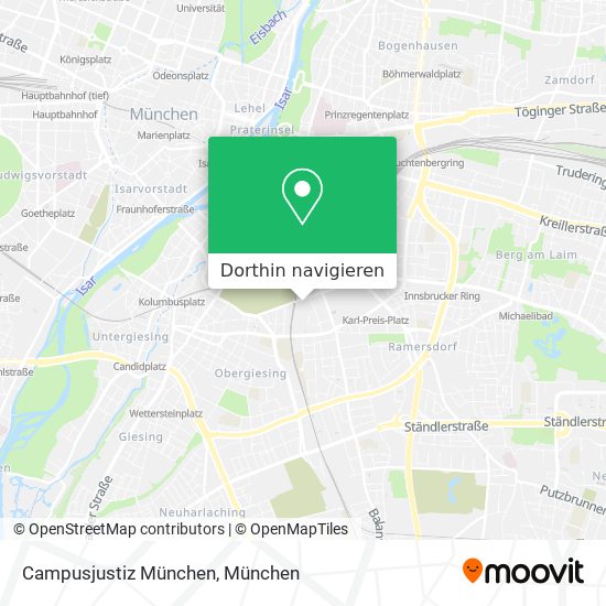 Campusjustiz München Karte