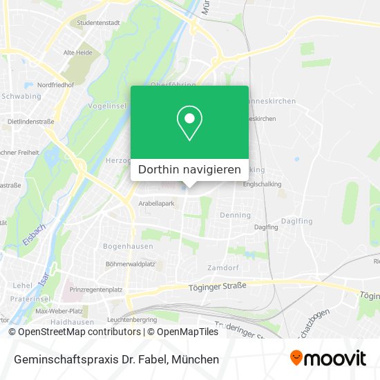 Geminschaftspraxis Dr. Fabel Karte