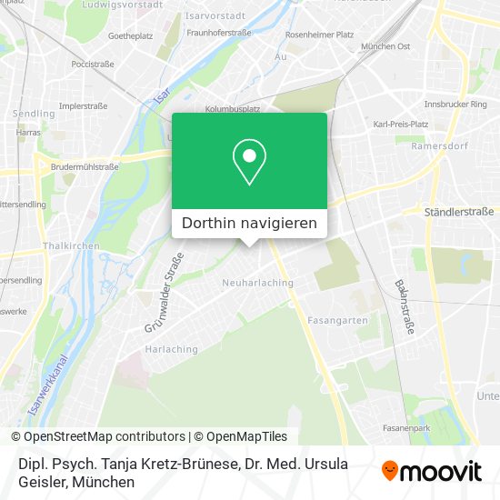 Dipl. Psych. Tanja Kretz-Brünese, Dr. Med. Ursula Geisler Karte