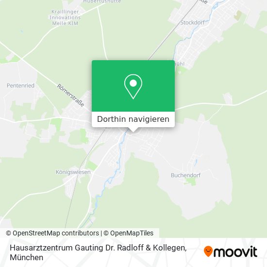 Hausarztzentrum Gauting Dr. Radloff & Kollegen Karte