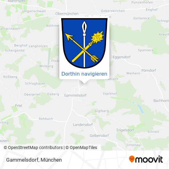 Gammelsdorf Karte