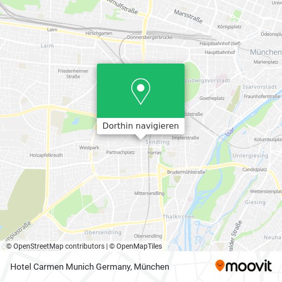 Hotel Carmen Munich Germany Karte