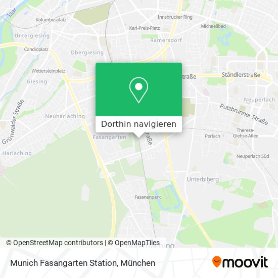 Munich Fasangarten Station Karte