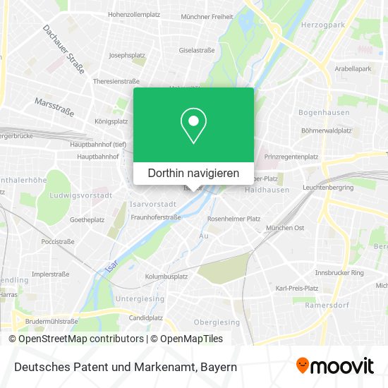 Deutsches Patent und Markenamt Karte