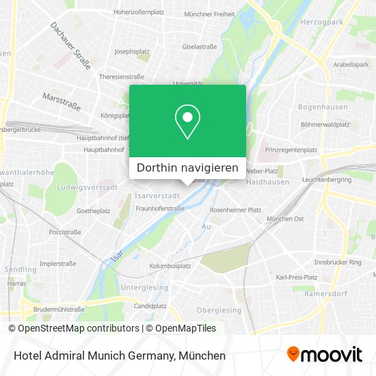 Hotel Admiral Munich Germany Karte