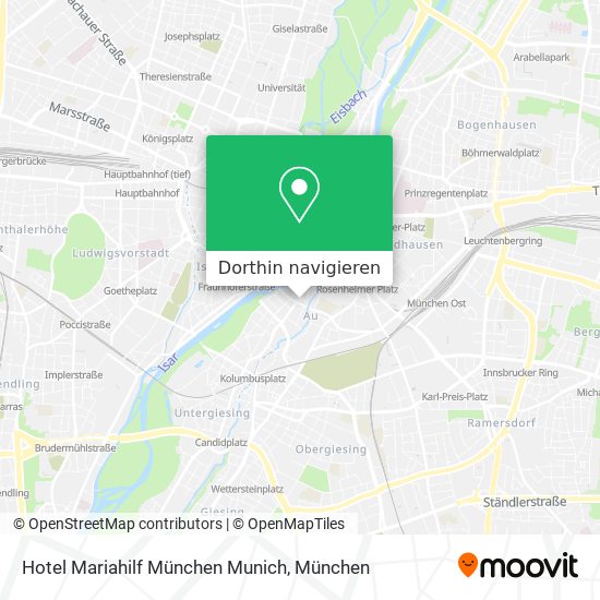 Hotel Mariahilf München Munich Karte