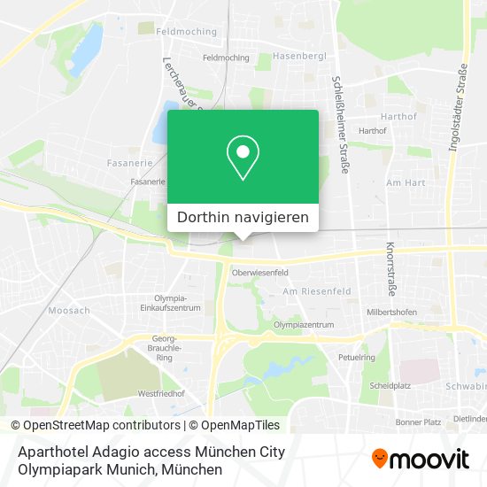 Aparthotel Adagio access München City Olympiapark Munich Karte