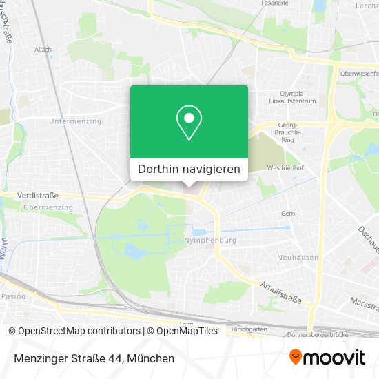 Menzinger Straße 44 Karte