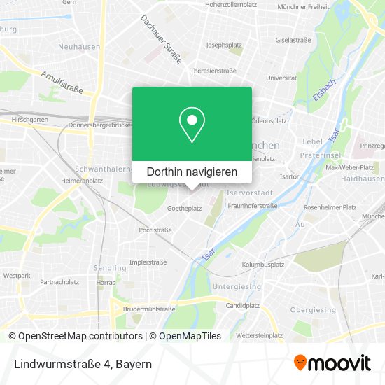 Lindwurmstraße 4 Karte