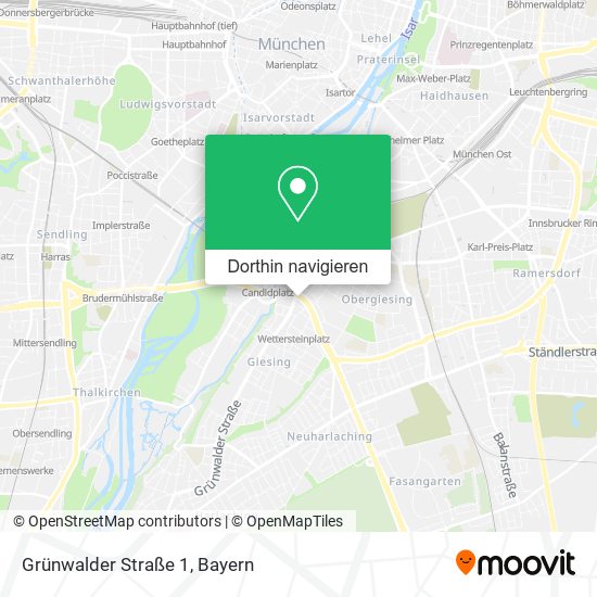 Grünwalder Straße 1 Karte