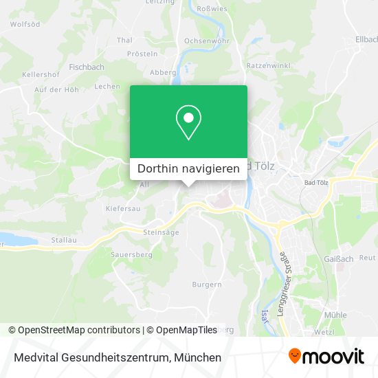Medvital Gesundheitszentrum Karte