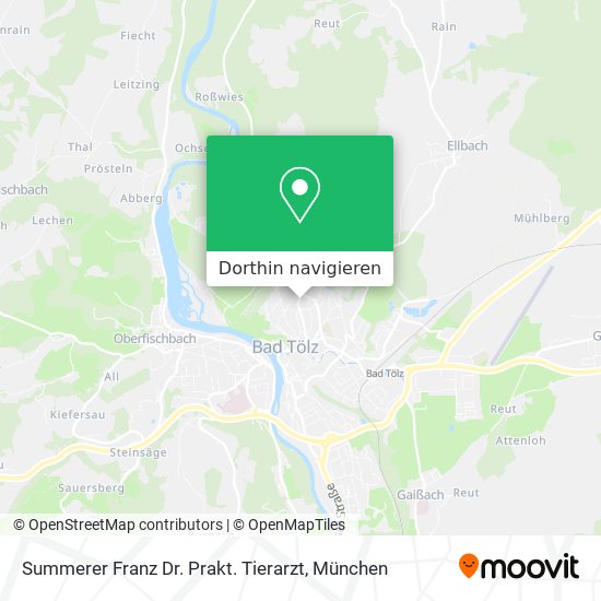 Summerer Franz Dr. Prakt. Tierarzt Karte
