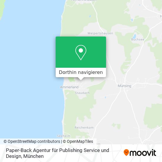 Paper-Back Agentur für Publishing Service und Design Karte