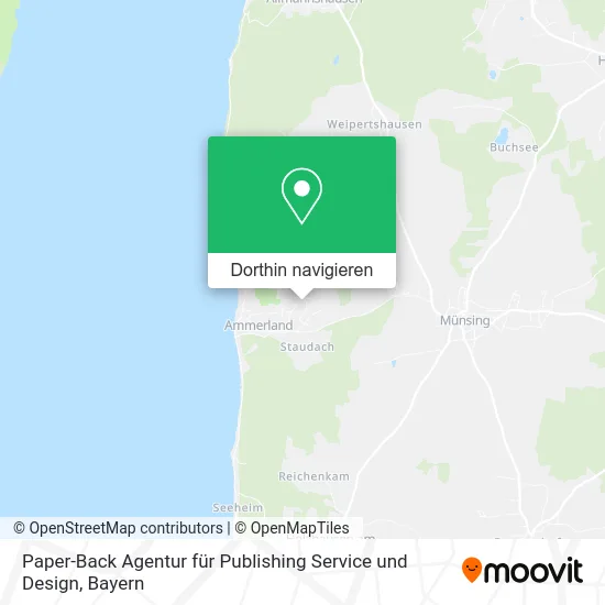 Paper-Back Agentur für Publishing Service und Design Karte