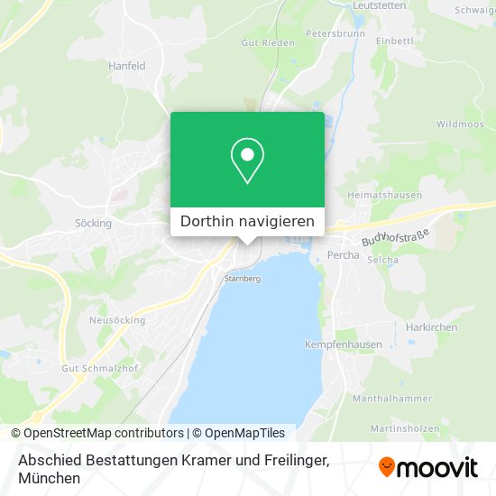 Abschied Bestattungen Kramer und Freilinger Karte