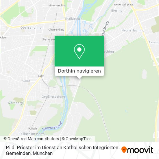 P.i.d. Priester im Dienst an Katholischen Integrierten Gemeinden Karte