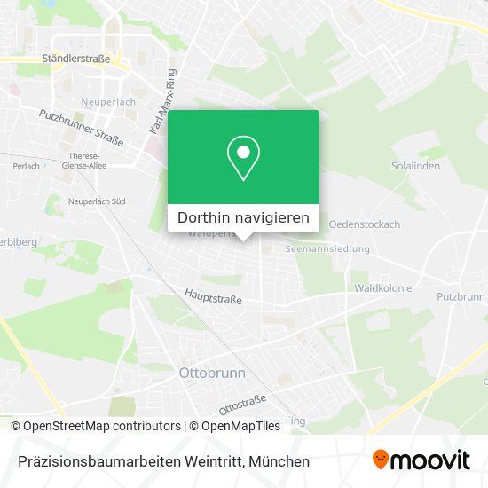 Präzisionsbaumarbeiten Weintritt Karte