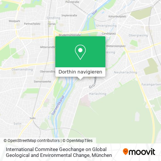 International Commitee Geochange on Global Geological and Environmental Change Karte