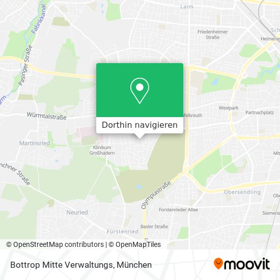 Bottrop Mitte Verwaltungs Karte