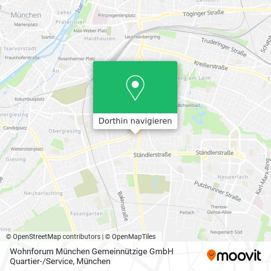 Wohnforum München Gemeinnützige GmbH Quartier- / Service Karte