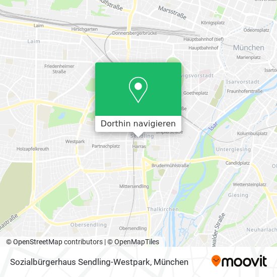 Sozialbürgerhaus Sendling-Westpark Karte