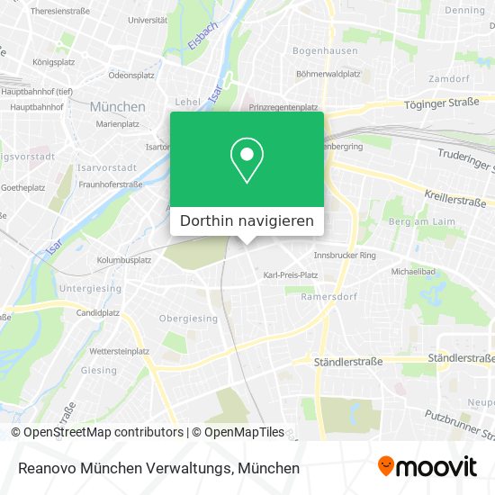 Reanovo München Verwaltungs Karte