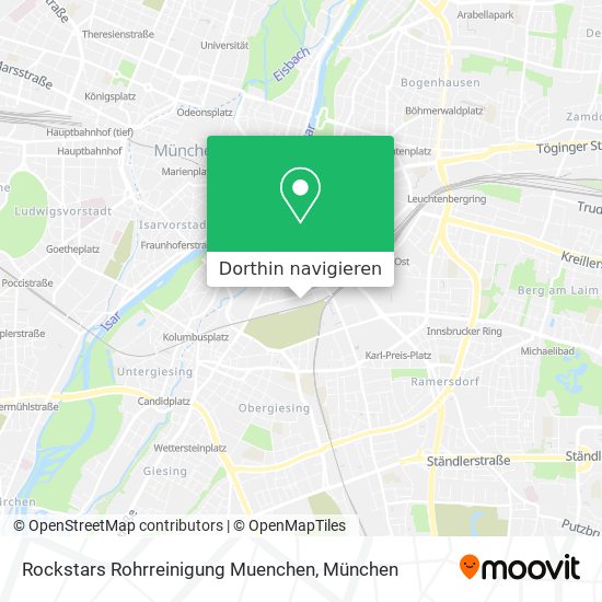 Rockstars Rohrreinigung Muenchen Karte