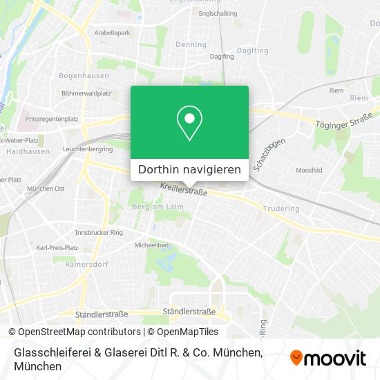 Glasschleiferei & Glaserei Ditl R. & Co. München Karte