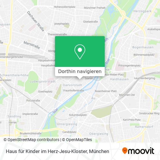 Haus für Kinder im Herz-Jesu-Kloster Karte
