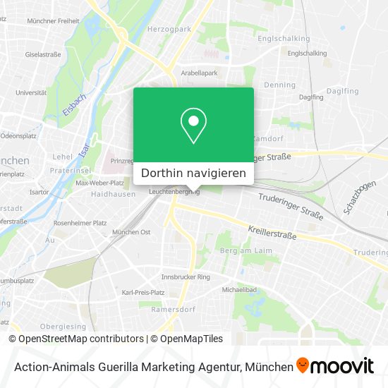 Action-Animals Guerilla Marketing Agentur Karte