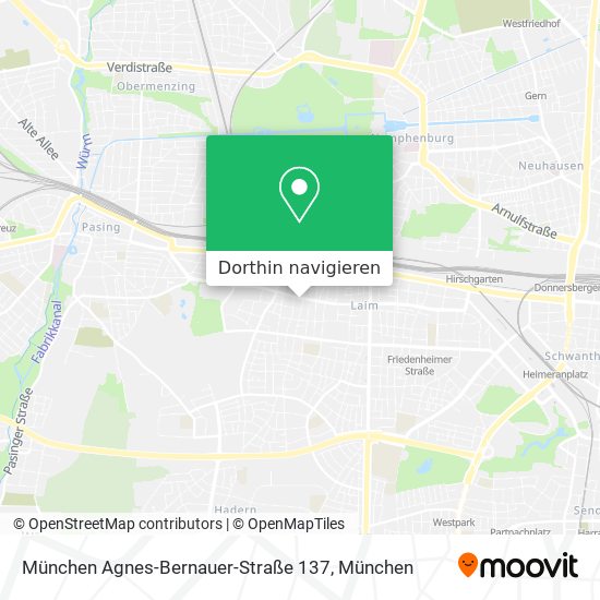 München Agnes-Bernauer-Straße 137 Karte
