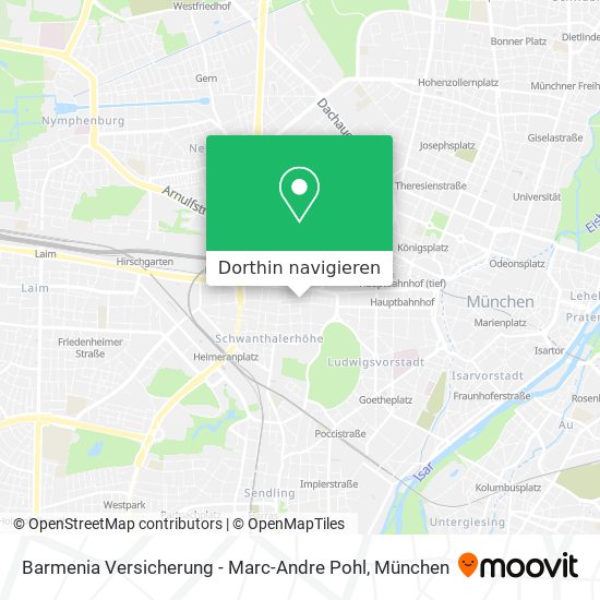 Barmenia Versicherung - Marc-Andre Pohl Karte