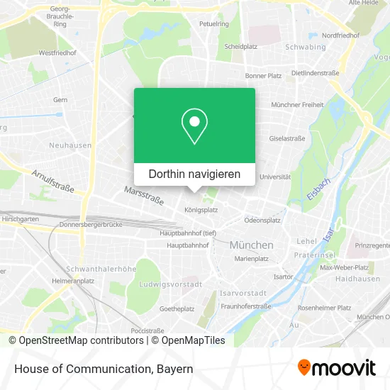 House of Communication Karte