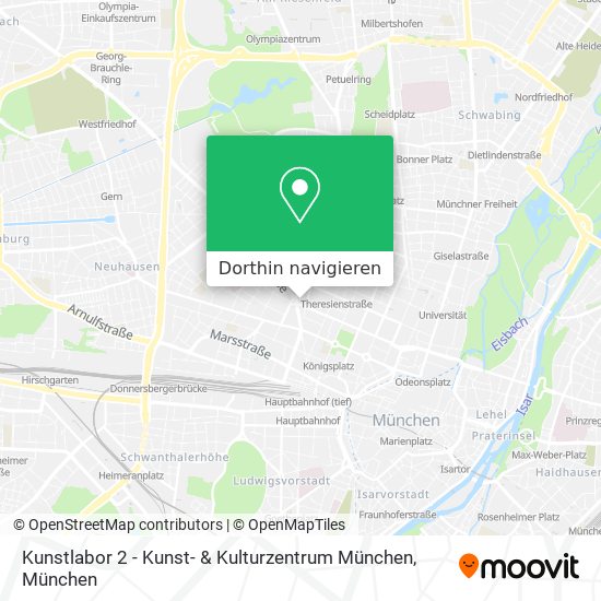 Kunstlabor 2 - Kunst- & Kulturzentrum München Karte